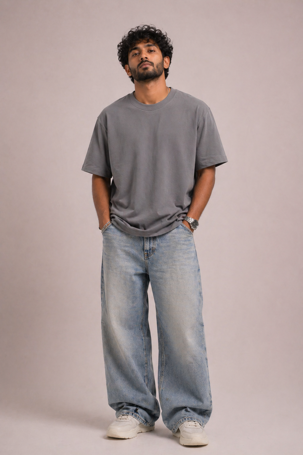 Gray Solid T-Shirt
