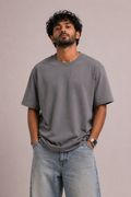 Gray Solid T-Shirt
