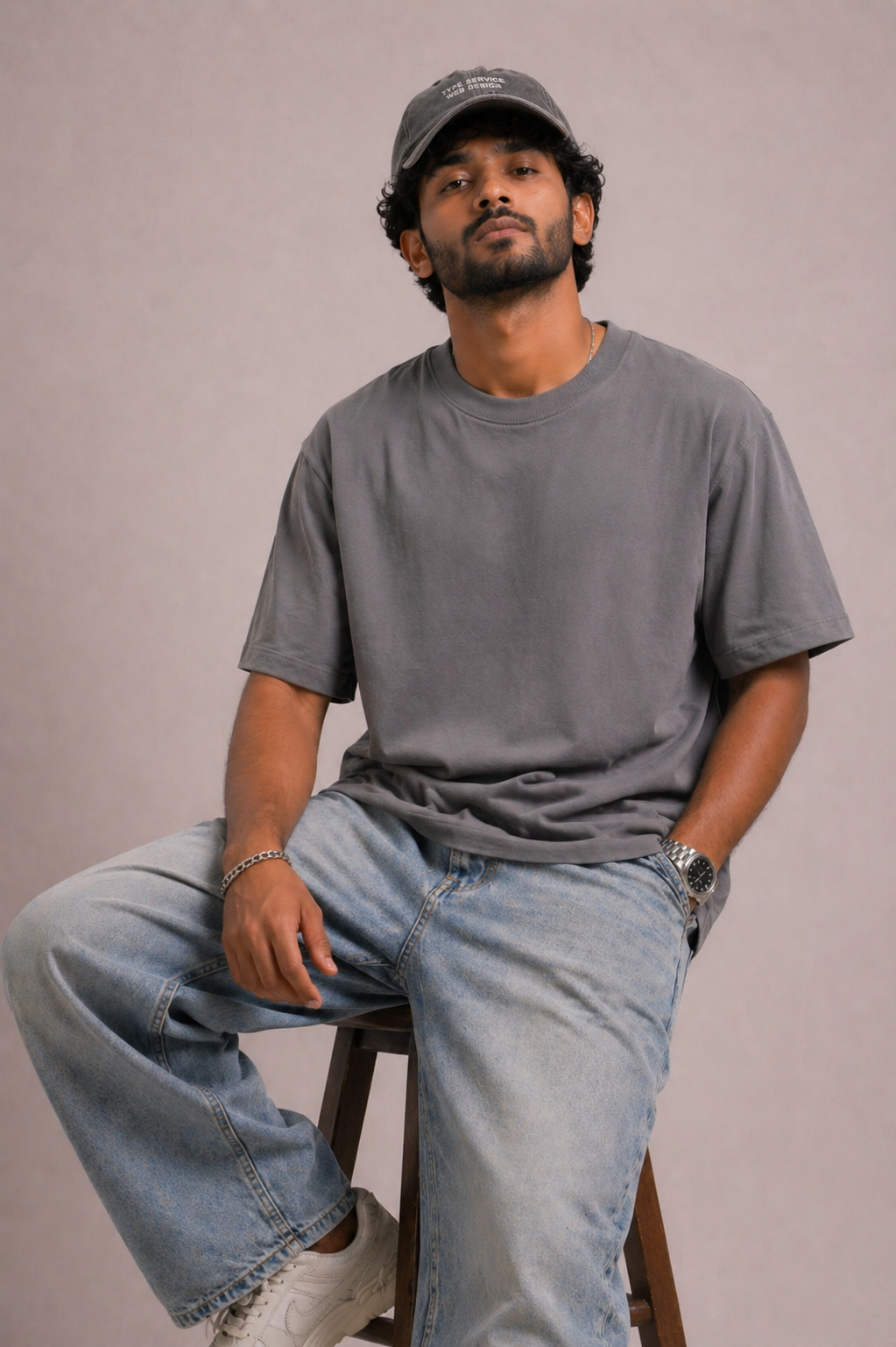 Gray Solid T-Shirt