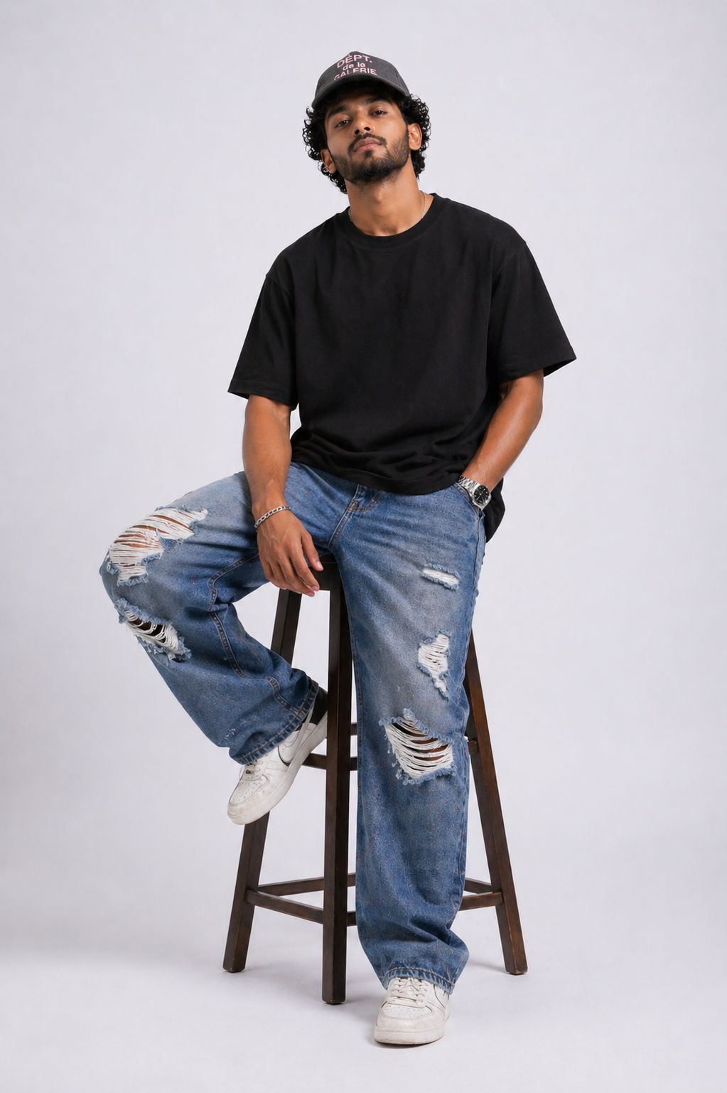 Black Solid T-Shirt
